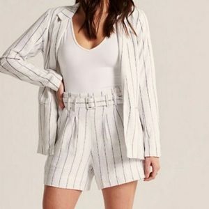 Abercrombie  & Fitch blue and white pin striped blazer in size xs